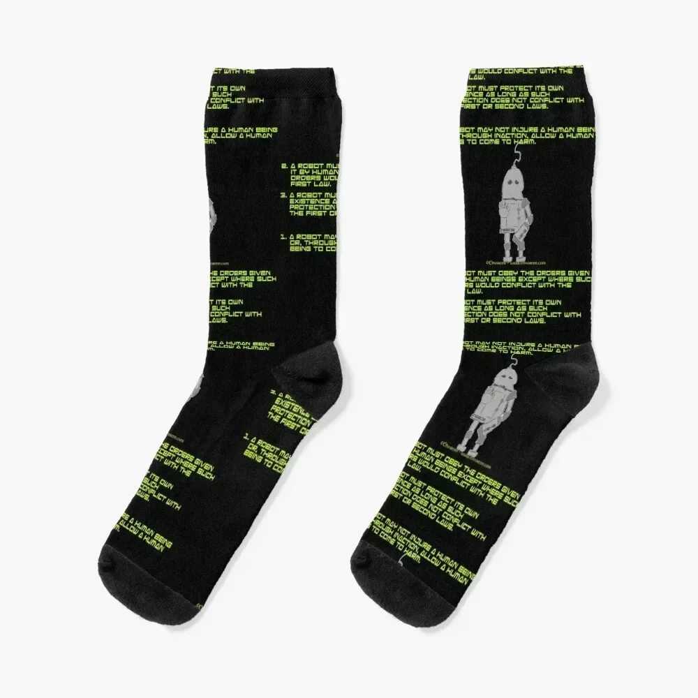 

Robotic Laws Socks bright garter christmas stocking moving stockings floor Woman Socks Men's