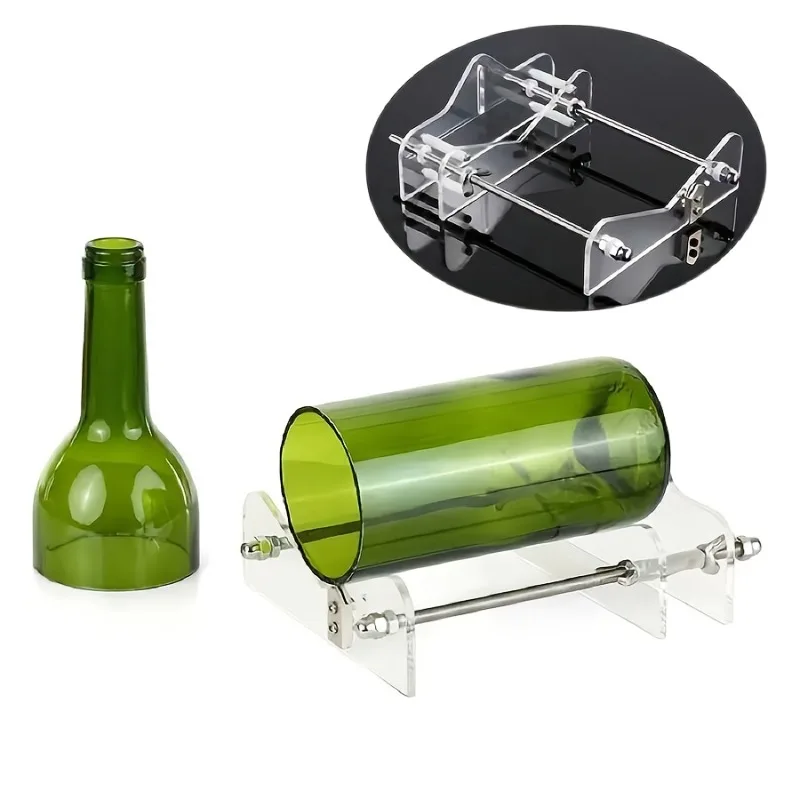 [Christmas Halloween] 1pc Premium Glass Bottle Cutter Kit for Beer and Wine Bottles Metal Craft Tool with Adjustable Blade