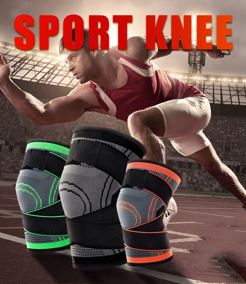 

1-piece adjustable sports knee pads to relieve knee pain, patella stabilizer, for hiking, soccer, basketball, running, cycling