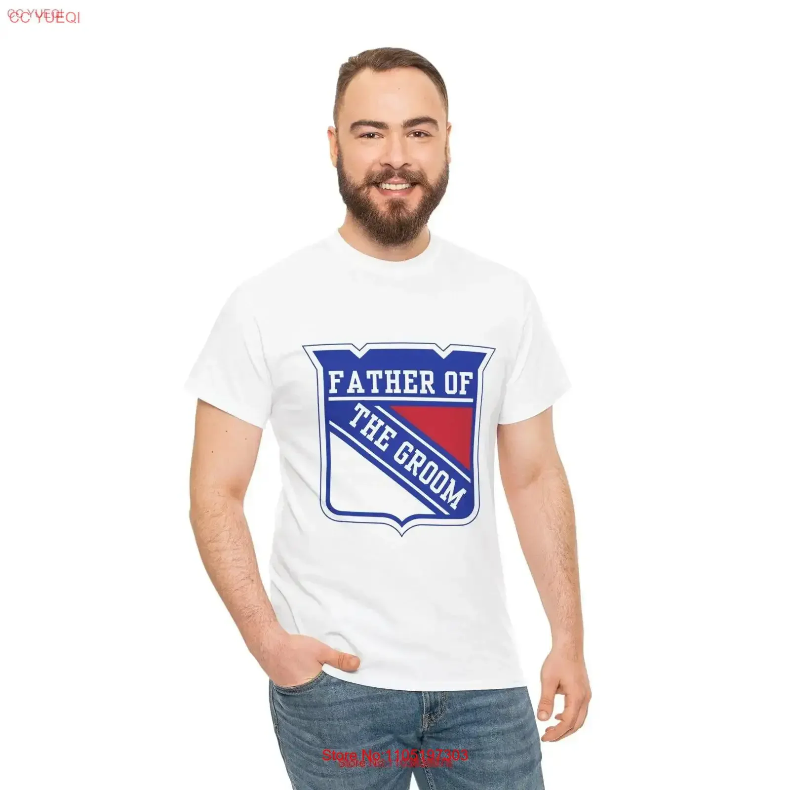 

Father of the Groom NY Rangers Fan T Shirt vintage Washed Soft Casual Stretched Breathable designer clothes fashion Stylish