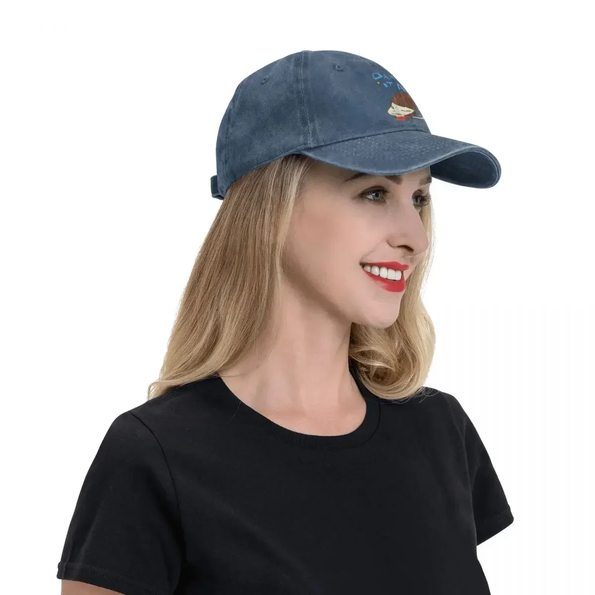 Yoshitomo Nara Damm It All Stuff Men Women Trucker Hat Distressed Denim Hats Cap Vintage Outdoor All Seasons Travel  Hat