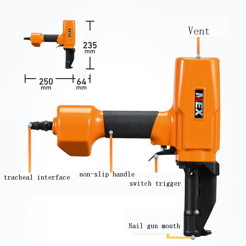 Pneumatic nail puller 2-3.5MM plank recovery tool Pneumatic nail puller 0.6-0.8Mpa DB70