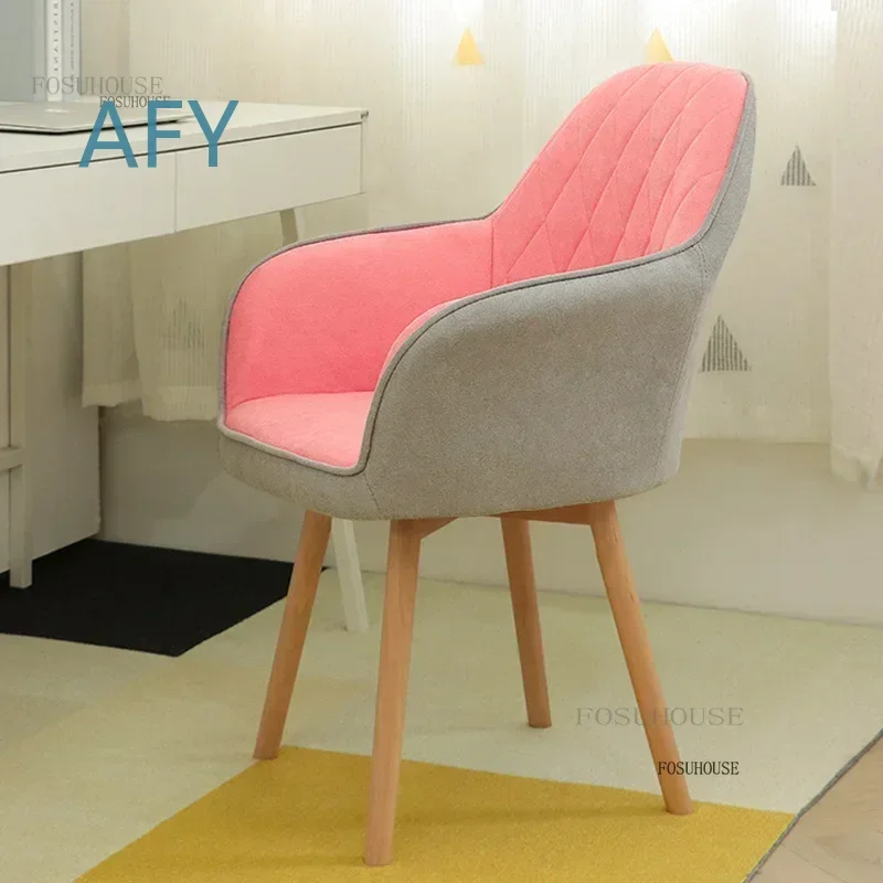 Swivel Computer Chair for Student Dormitory Study Front Desk Office Chair with Adjustable Backrest Armrest Home Furniture