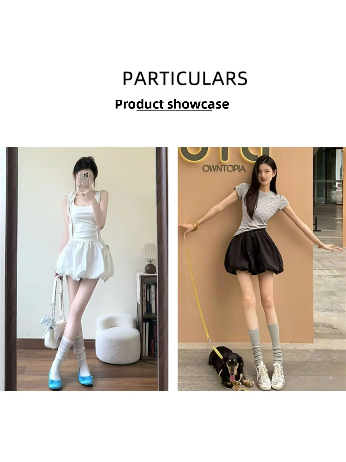 Bla Flower Bud Ort Rock Damen Hohe Taille A-Linie Blase Rock Kuchen f Rock Pendeln Koreanische Sle Plissee Stan...