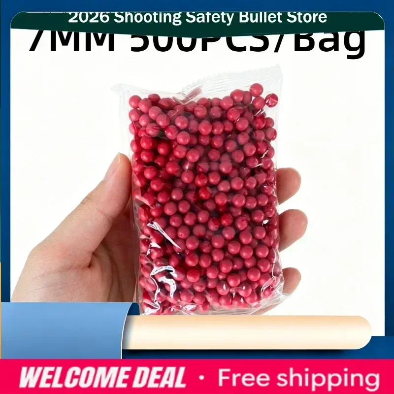 2026 2030 For 500Pcs/Bag 7MM Red Soft Gel Balls Flexible Toy Refill For Outdoor Activities 1Bag/3Bag/5Bag New