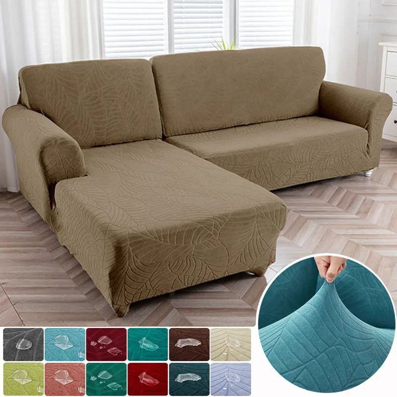 

Waterproof All-inclusive Universal Sofa Cover Cover Sofa Cushion Sofa Cover ClothTowel Leaves Jacquard Combination