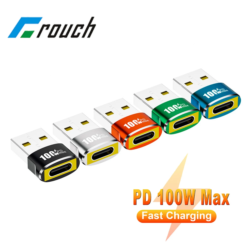 

Адаптер PD100W Type C на USB OTG, адаптер USB 2,0 для быстрой передачи данных с USB C «мама» на USB «папа», конвертер для Macbook, Xiaomi, Samsung