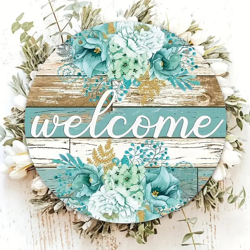 

Spring Hello Door Sign Farmhouse Signs Home Wall Decor Flowers Spring Wreath Wooden Hanging Signs