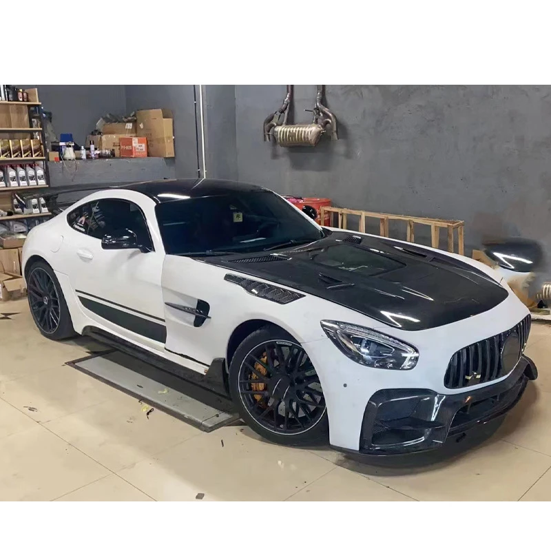 PRO Style Replacement Carbon Fiber Fibre Front Fenders Vent For Mercedes-Benz AMG GT Fender 2019+