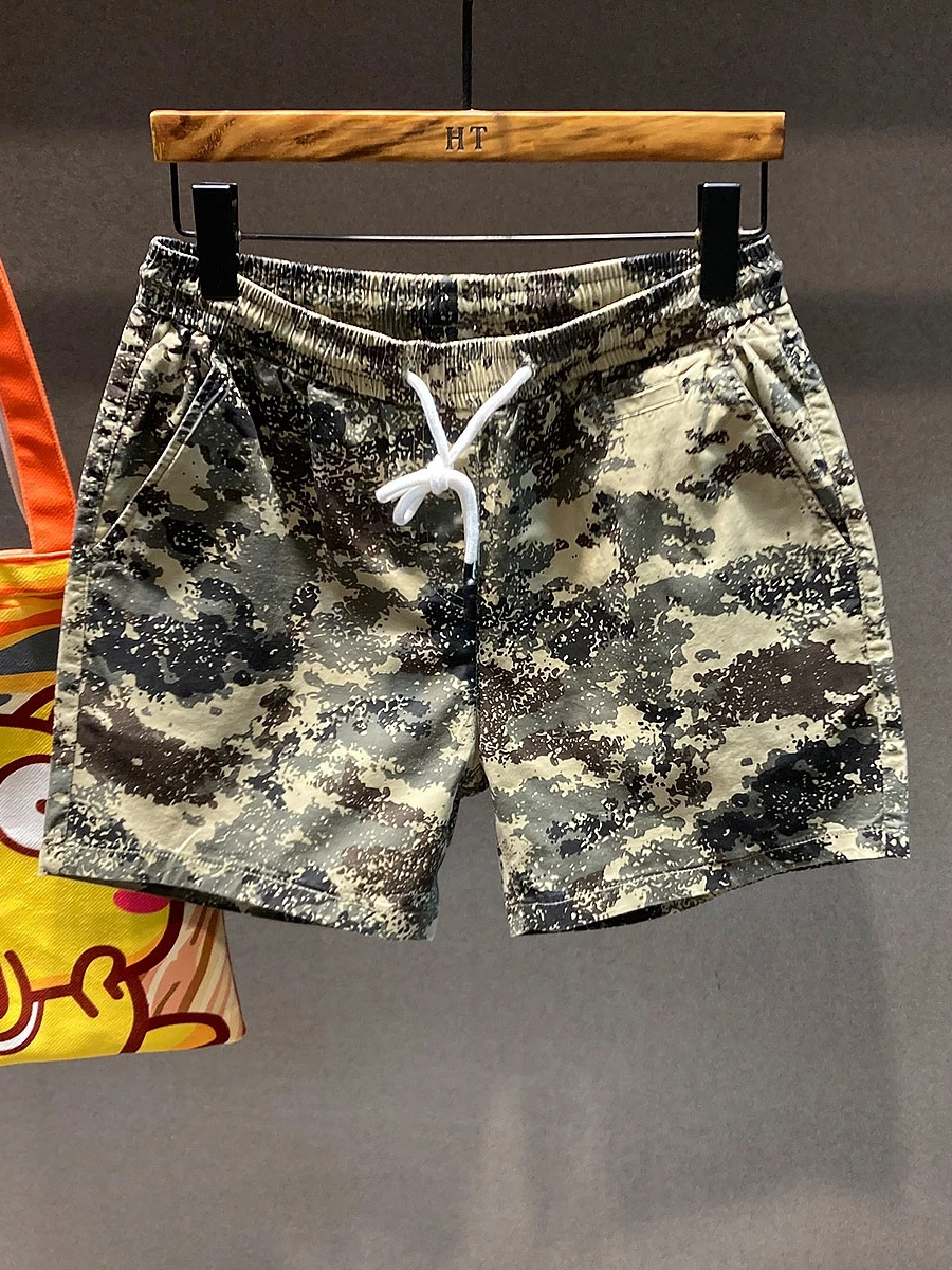 

Новые повседневные камуфляжные мужские летние тонкие свободные модные пляжные брюки молодежная спецодежда Vitali прямые брюки