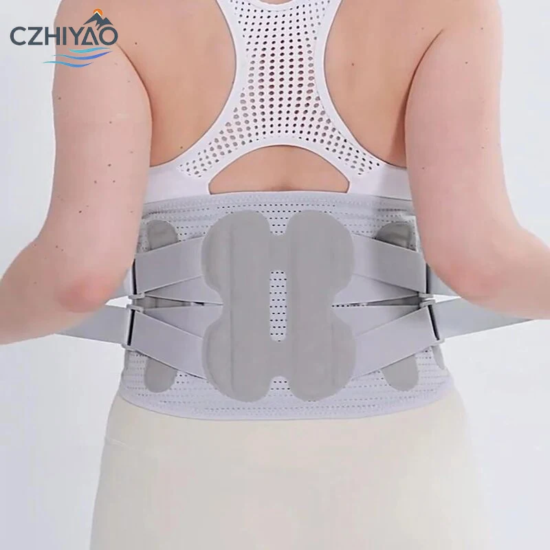 

CZHIYAO Back Support Strap Relieves Disc Herniation And Lumbar Strain Pain Adjustable Posture Corrector For Sciatica Scoliosis