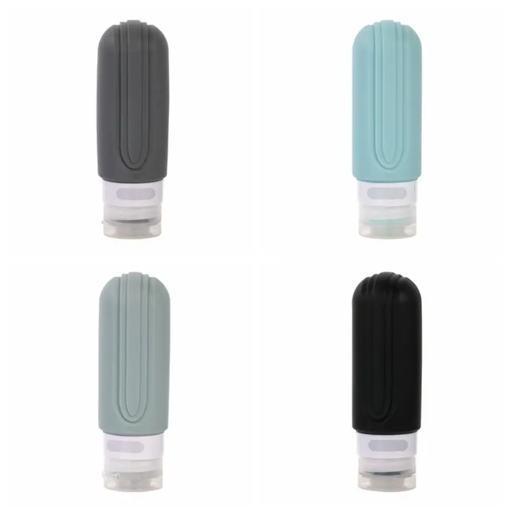 Ensemble distributeur de voyage en Silicone de 90ml, vide, anti-fuite, Kit de bouteilles de liquide à presser, de qualité alimentaire, réutilisable, 4 pièces/ensemble
