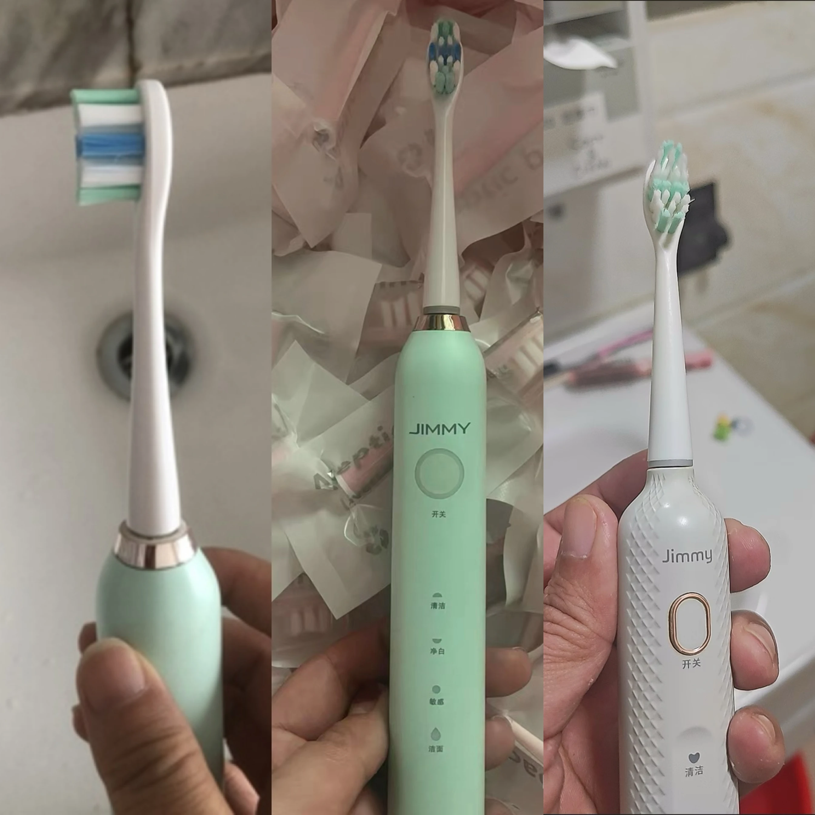 Replacement Toothbrush Heads For JIMMY T6/ETB301/ETB302 Sonic Electric Toothbrush Vacuum Soft DuPont Bristle Nozzles gallery 3