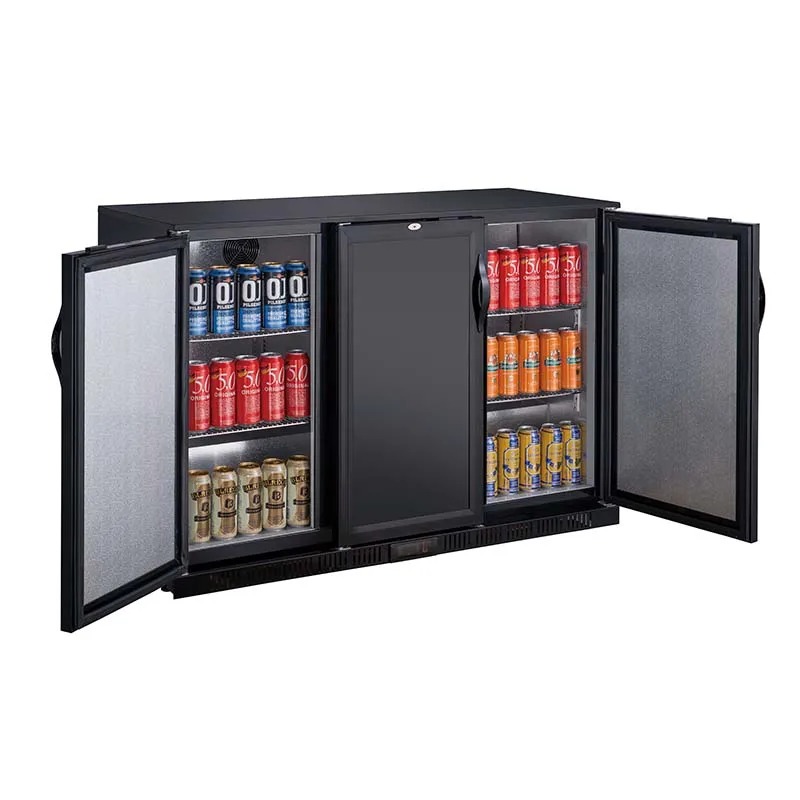 # For Newest Hotel Use Back Bar Coolers Commercial 3 Door Back Bar Fridge Soft Drink Under Bar Counter Refrigerator