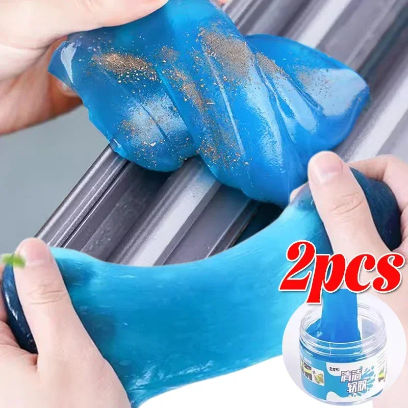 Car Cleaning Gel Air Vent Dashboard Laptop Keyboard Magic Car Wash Interior Dust Dirt Mud Gap Reusable Cleaning Slime Wash Tool