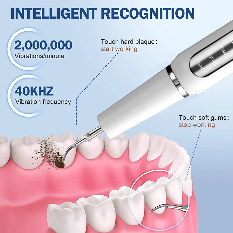 Scaler gigi ultrasonik, penghilang noda karang gigi kalkulus listrik