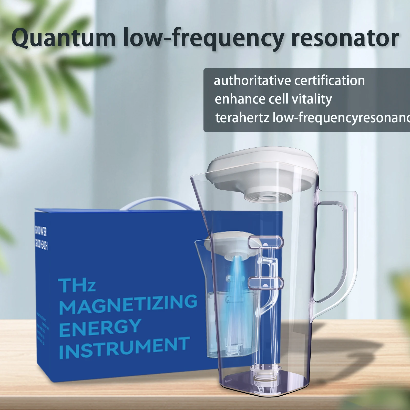 Portable Home Terahertz Low-Frequency Resonance Instant Water Purifier Device - Purification Jug for Pure Water