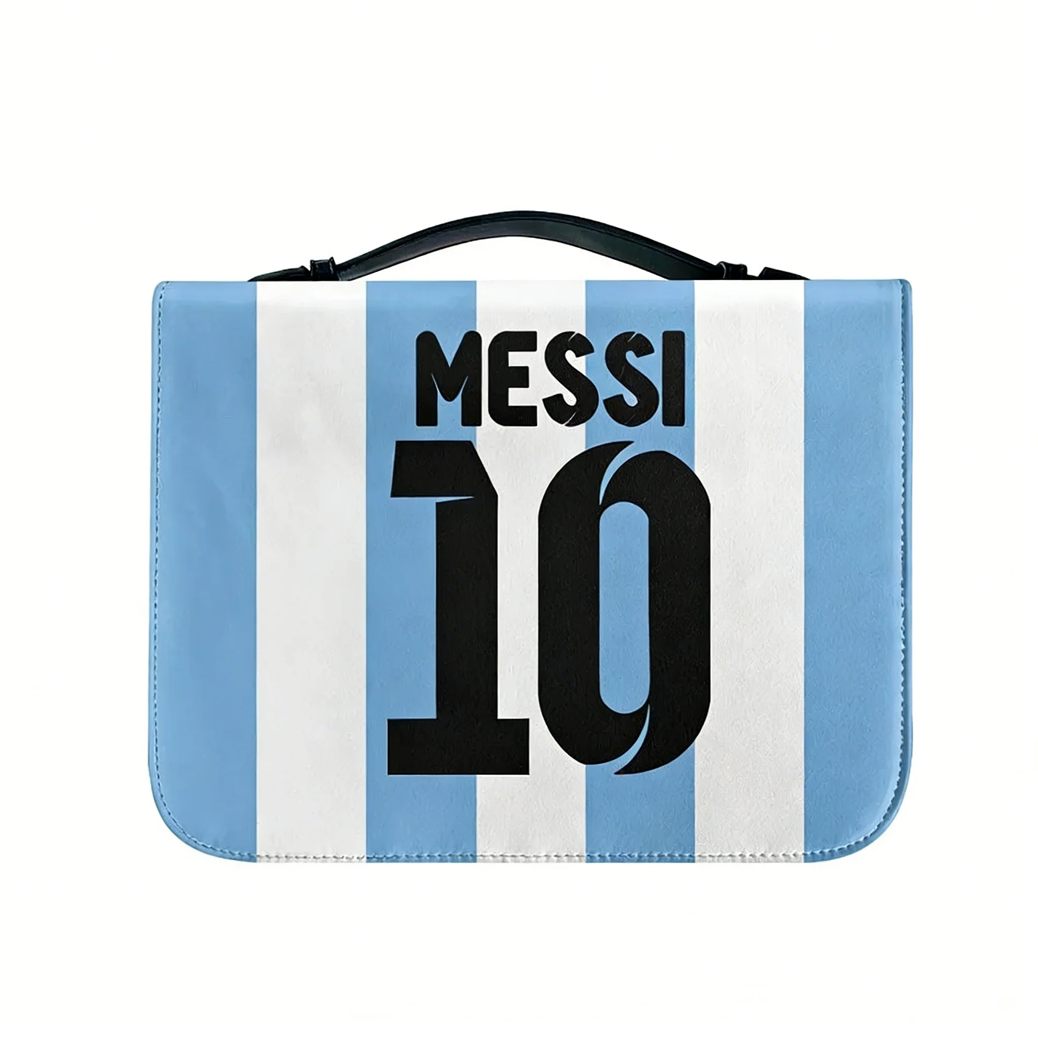 

Messi No. 10 Jersey Bags Bible Bags Christian Gifts Personalized Cover Bible Pack Waterproof Leather Bag Pockets Package Case