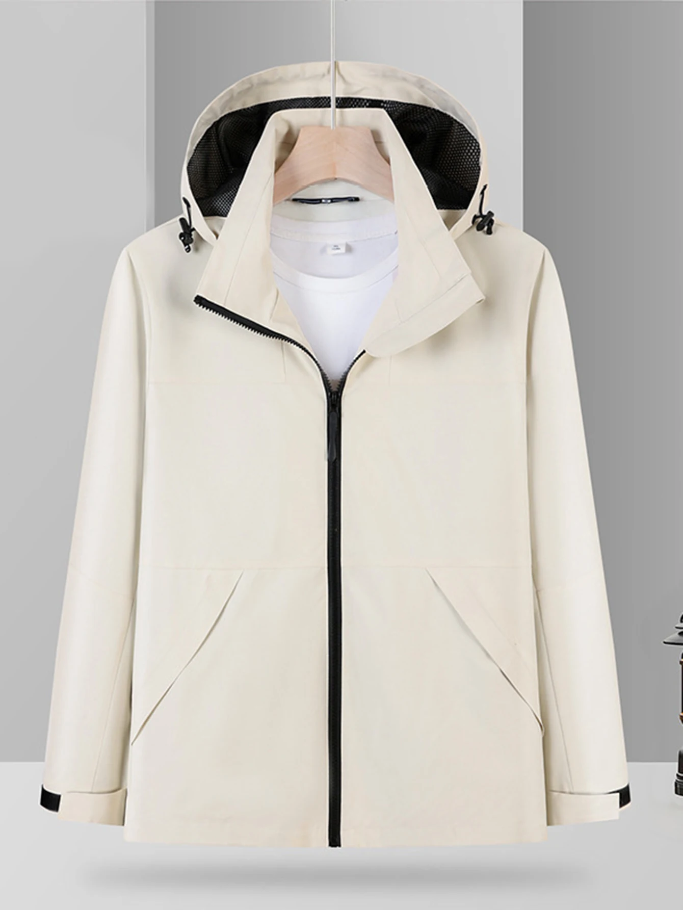 شحن الملابس جولة الرقبة عارضة نمط سترة نسائية عصرية مريحة للتنفس ملابس خارجية لجميع الفصول