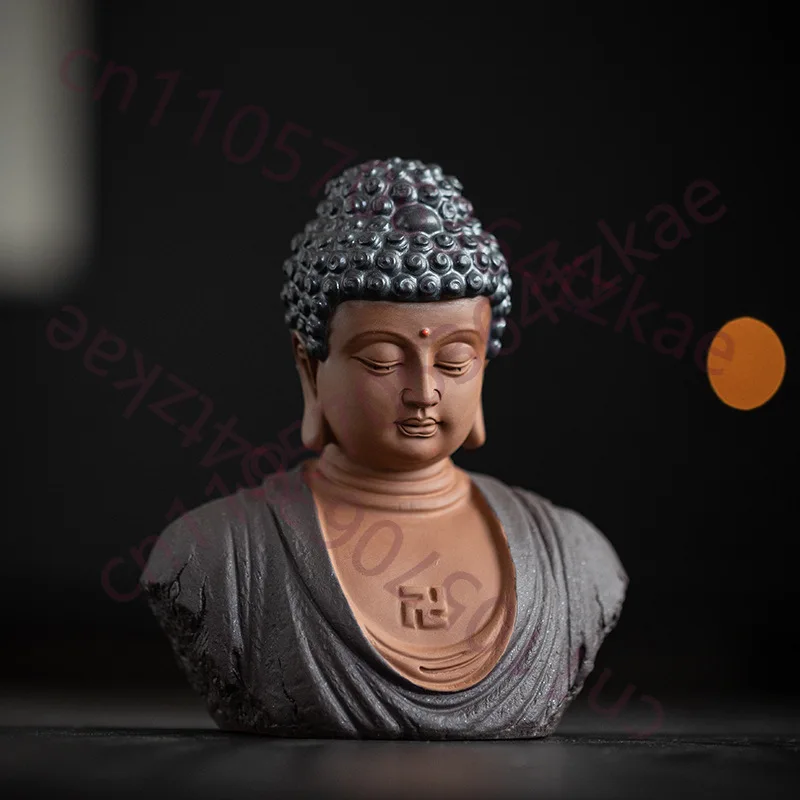 

Новая статуя Будды Шакьямуни в китайском стиле, голова Будды, керамическое изделие ручной работы, декор для дома в стиле дзен