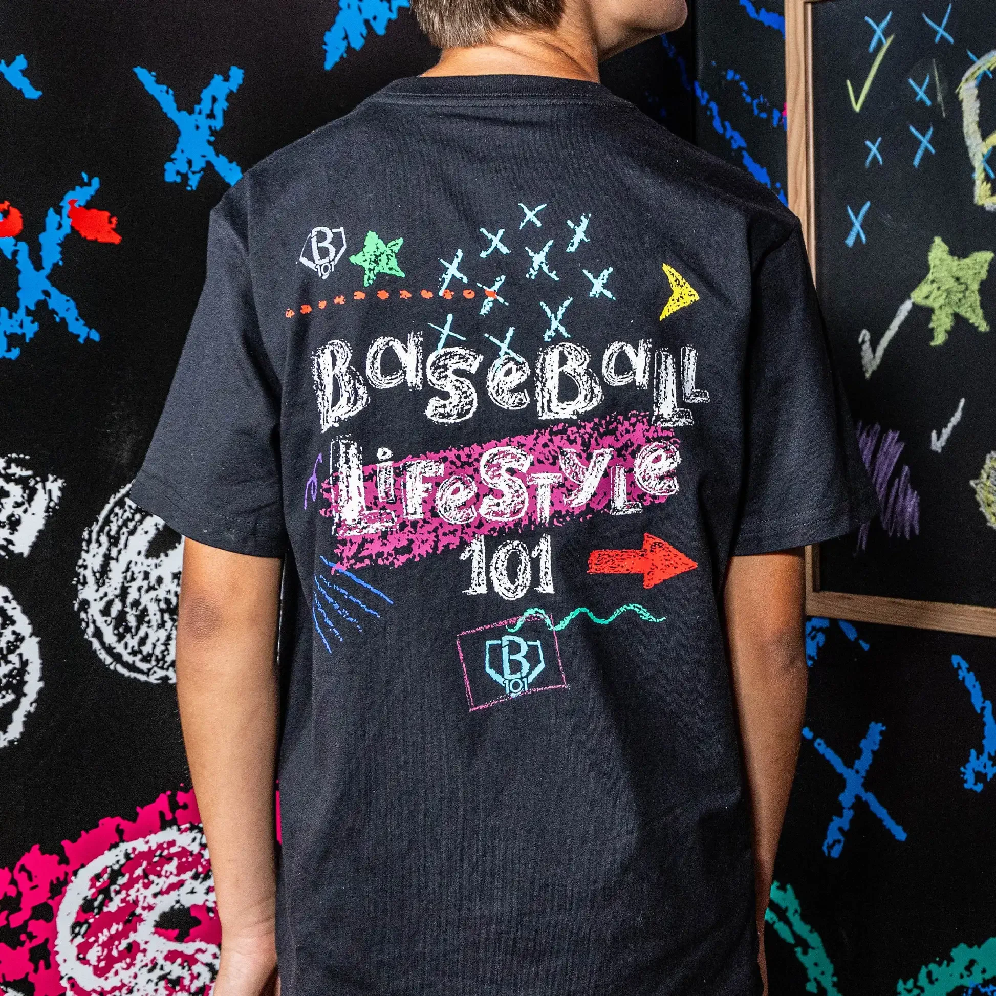 تي شيرت شبابي جديد على الموضة لعام 2025 - نمط حياة البيسبول 101 موضوع الرجال والنساء سلسلة الوالدين والطفل تي شيرت #3