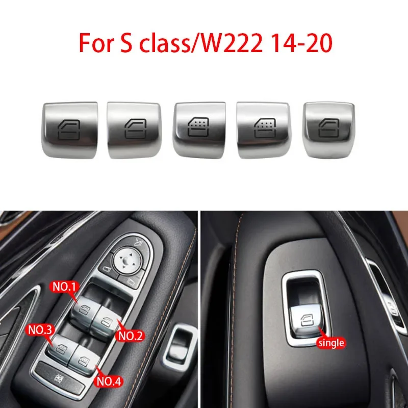 

1pc For Mercedes W222 W213 Car Electric Power Window Switch button For Benz E S Class E260 E300 S350 S400 2229052004/1505 14-20