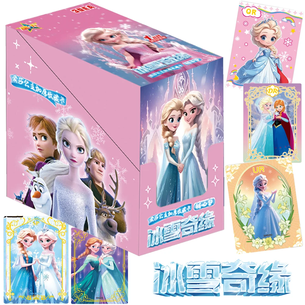 

Original Frozen Card For Children Magical Animated Comedy Movie Kristoff Anna Elsa Rare Limited Game Collection Card Kids Toys