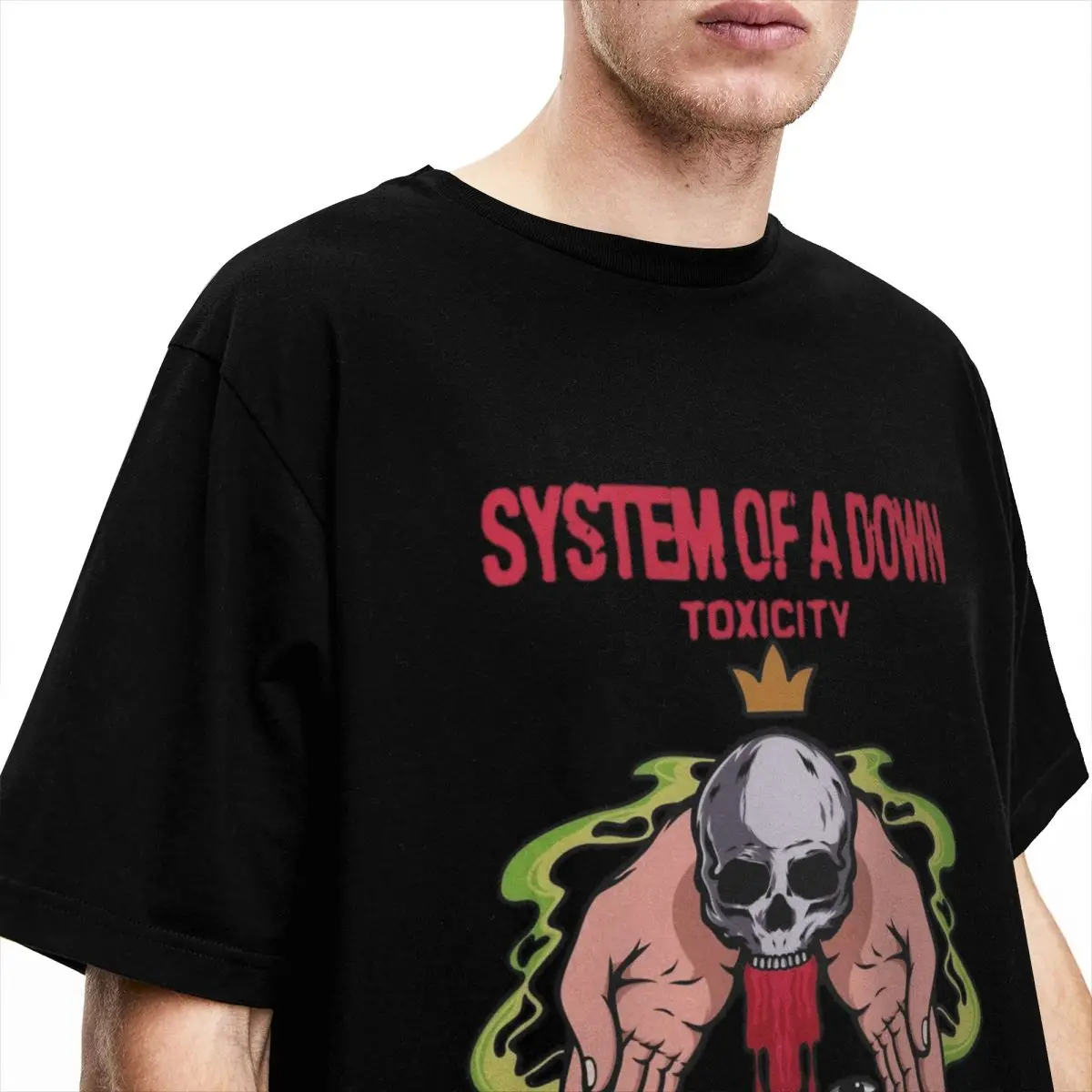 SOAD System Of A Down Men Women's T Shirts Heavy Metal Band Merch Tees Short Sleeve Crew Neck T-Shirt 100% Cotton Summer Tops