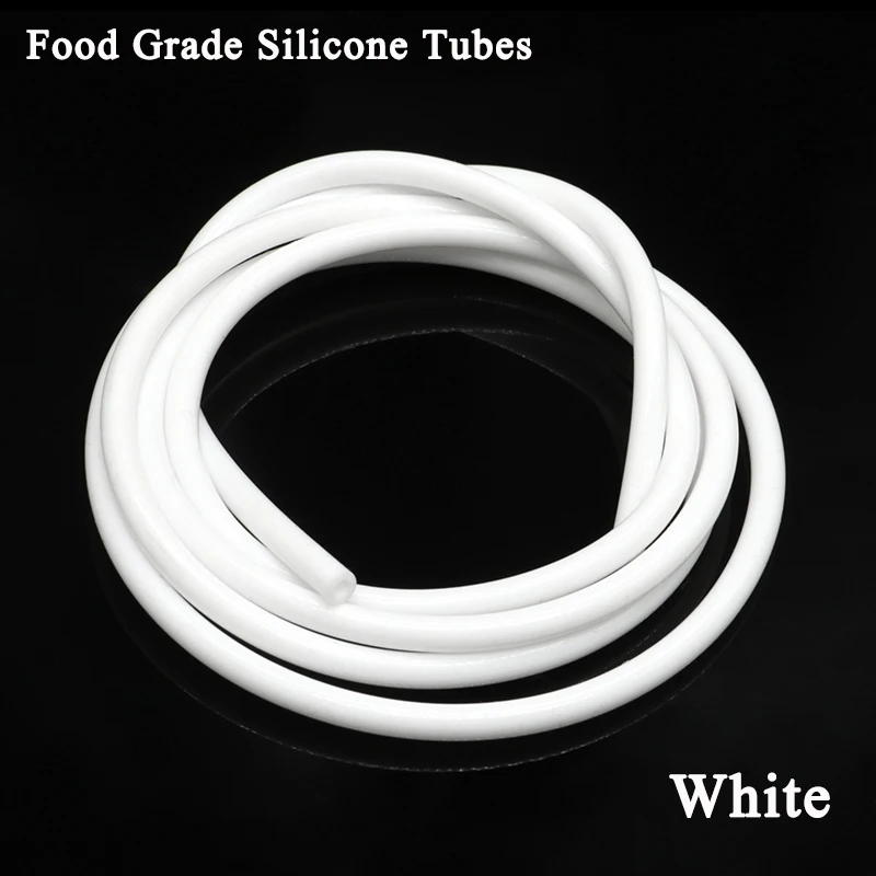 

1~10M White Food Grade Silicone Tube Rubber Hose ID0.5~32mm Flexible Aquarium Air Irrigation Pipes Water Connector Garden Hoses