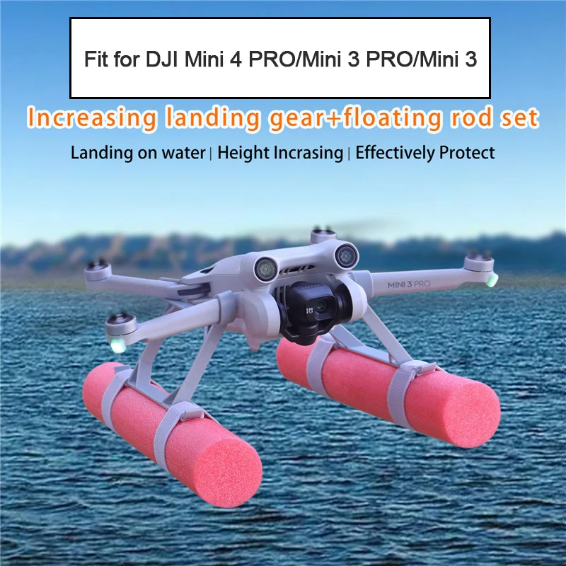 Wtohoby Floating Expansion Kit for DJI Mini 4 PRO /MINI 3/MINI 3 Pro Drone Landing Gear Skid Float Tripod Buoyancy Accessories