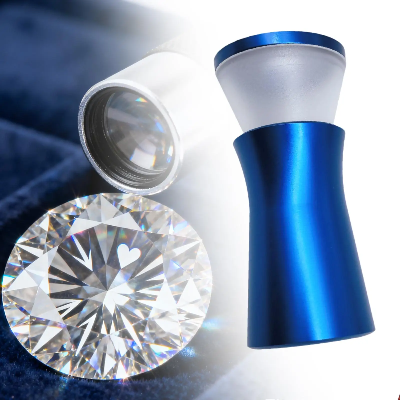 زجاج مكبر للكشف عن الماس 10x، أداة صياغة محمولة، عدسة مكبرة صغيرة لعشاق الاستخدام المنزلي
