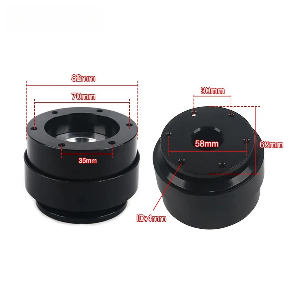 Quick Release Adapter Hub For MOZA Racing Wheel Sim Racing Simulator Steering Wheel Modification Accessory 70mm 55mm Mount