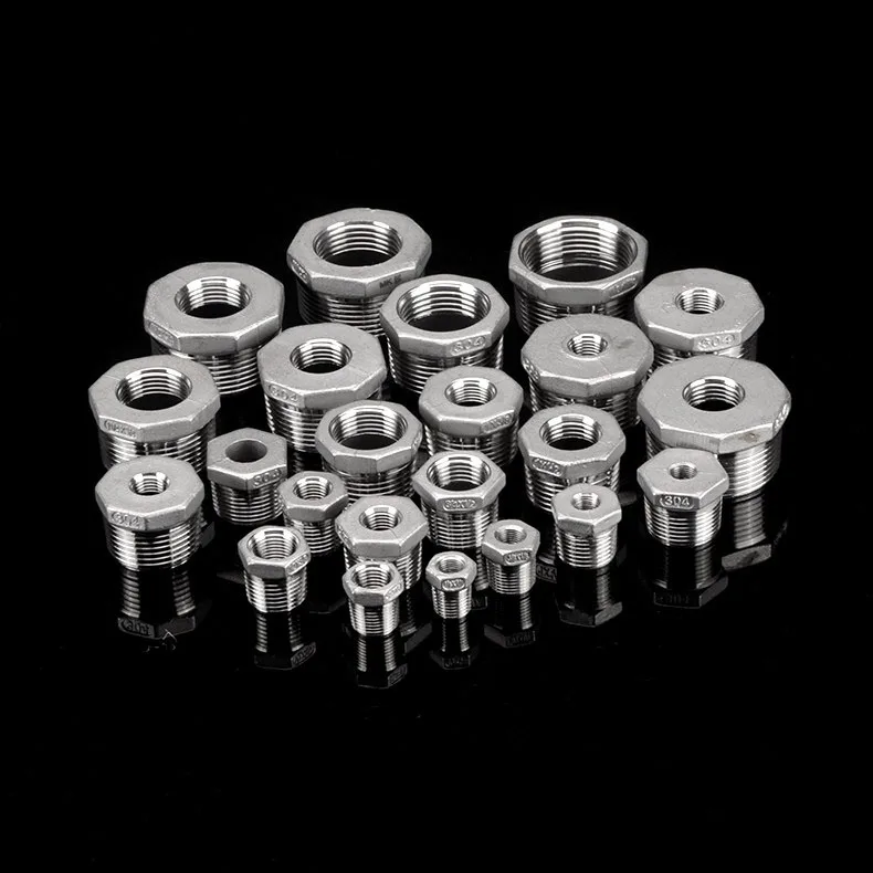 1Pcs 304 Stainless Steel Pipe Fittings 1/8" 1/4" 3/8" 1/2" BSP Male to Female Tonifying Heart Reducer Bushing For Water Gas Oil