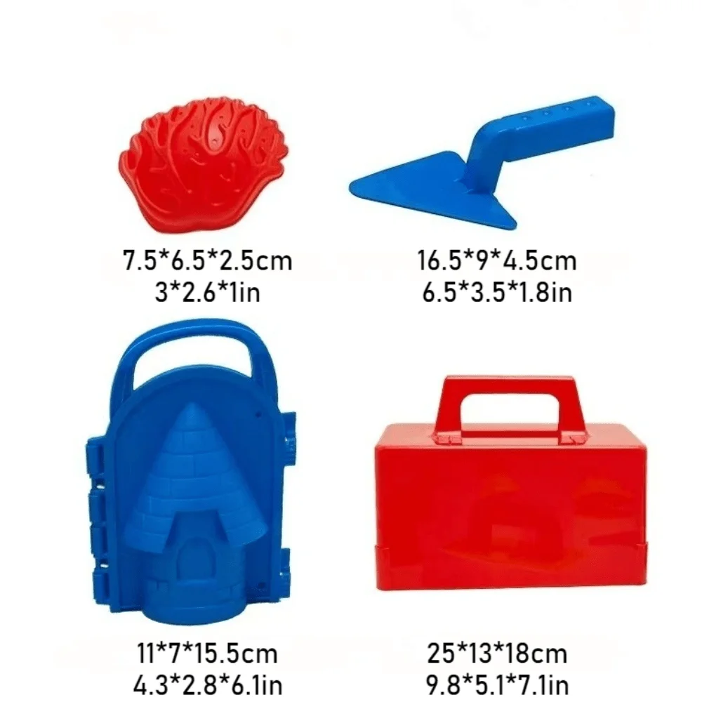 8-teiliges Winter-Schnee-Spielzeugset für Kinder – verdickte Schneeballmacher-Formen, Schaufel für Sand und Schnee, Schneeball-Kampf-Spielset