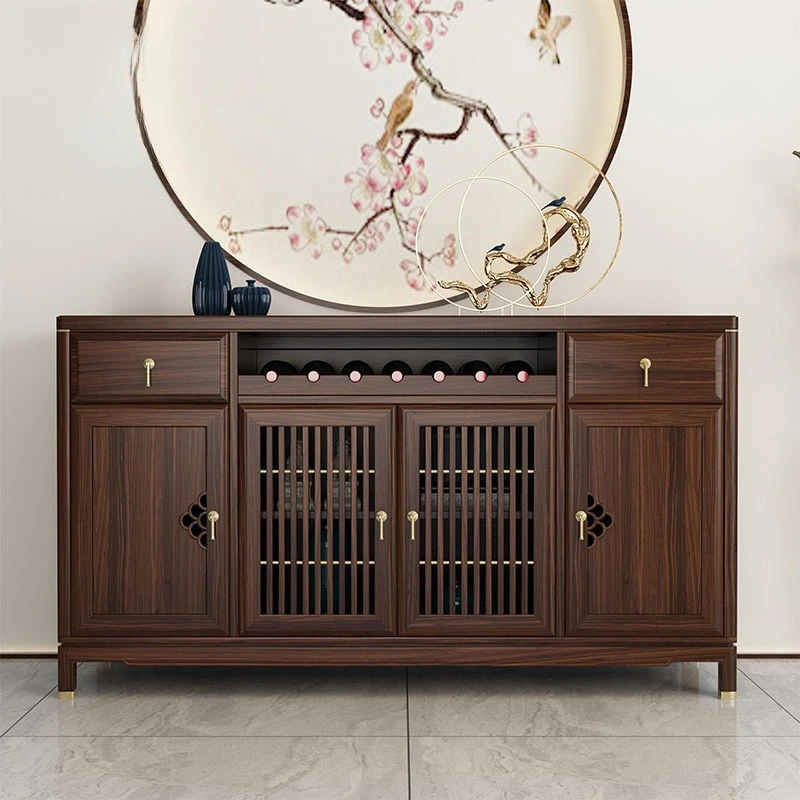 New Chinese Ebony Side Cabinet