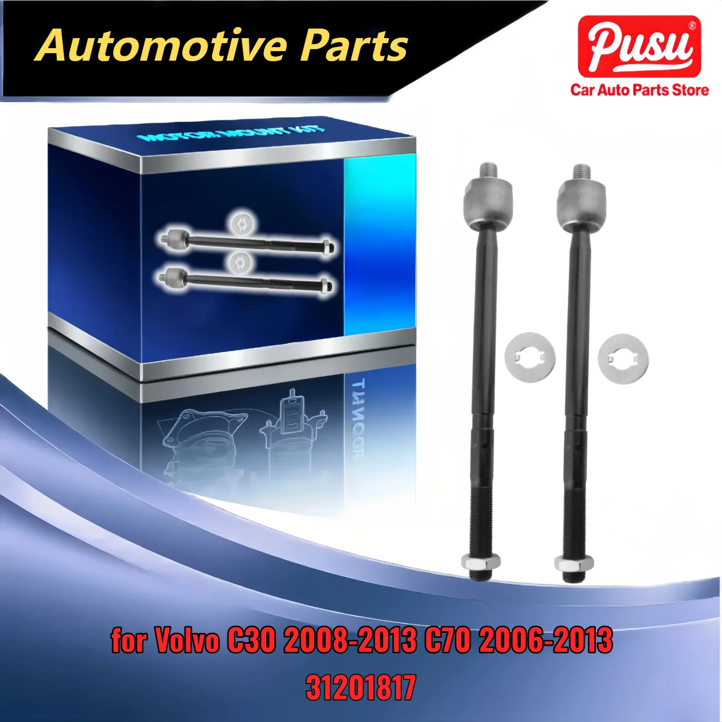 

Сменный комплект из 2 передних внутренних наконечников рулевой тяги для Volvo C30 2008-2013 C70 2006-2013 заменяет 31201817