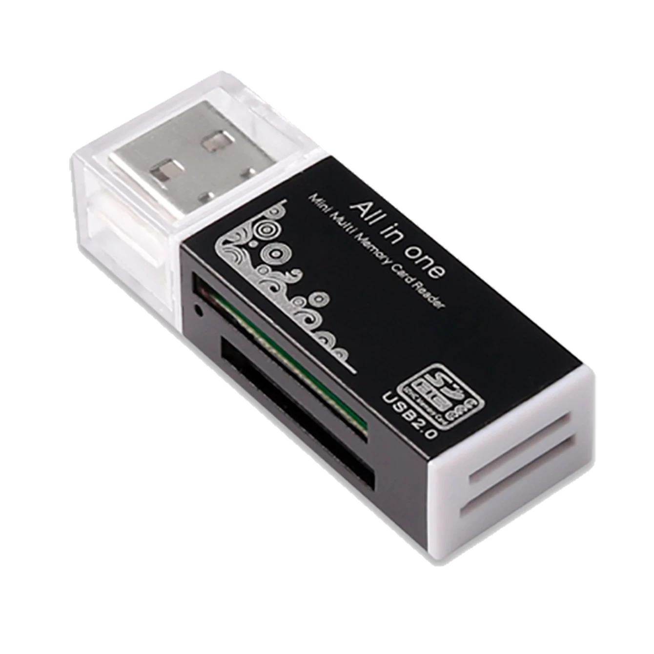 Memory Card Reader,SD Card Reader,TF Card Reader,MS Card Reader,M2 Card Reader,4-in-1 SD Card Reader to USB Adapter,Memory Card