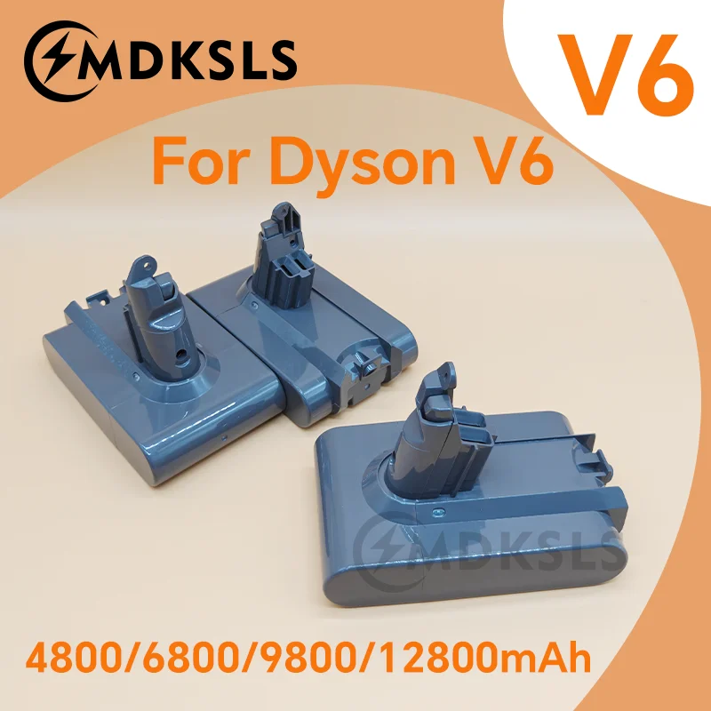 21.6V 12800mAh For Dyson V6 Battery Replacement DC62 DC59 DC58 SV03 SV04 SV09 V6 Animal Motorhead V6 Slim Absolute Vacuum Batter