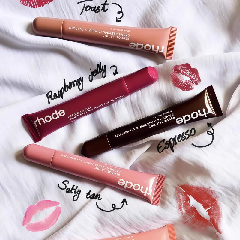 Lemontini Balm Jelly Bean Lip Gloss Toasted Teddy Pocket Blush Stick Non-fading Waterproof Lip Liner Pen Moisturizing Lipstick