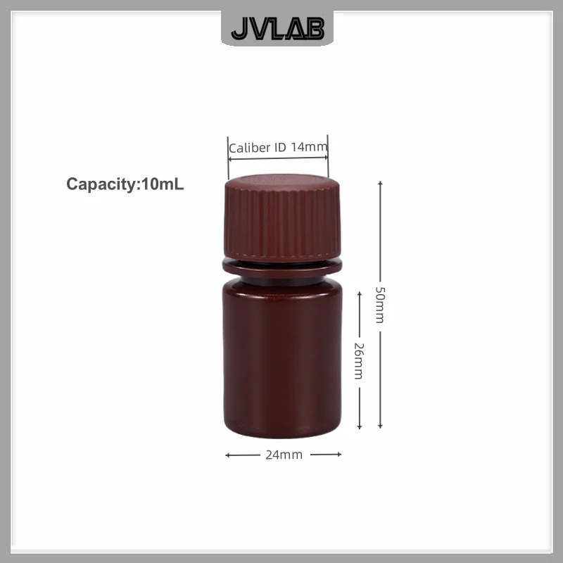 Wide Mouth Reagent Bottle 30ML-1L High-temperature Resistant Brown 500ml Plastic HDPE Sealed Powder Chemical Bottle