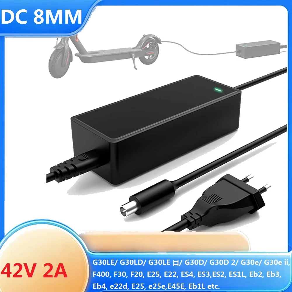 Image of 36V 42V 2A Ladegerät für Xiaomi M365, Pro, Pro 2, 4 Lite, 5 Elite für Ninebot F40 F30 F20 ES1 ES2 ES4 ES3 Lithium-Akku-Ladegerät