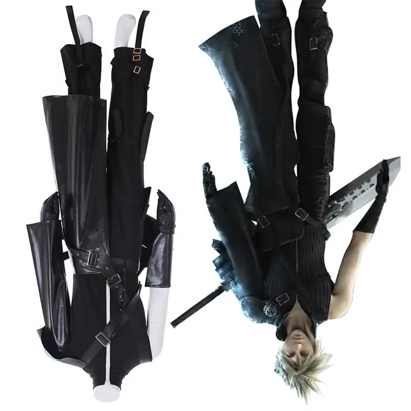 

Game VII 7 Cloud Strife Cosplay Costume Men Uniform Full Suit Halloween Party Outfit