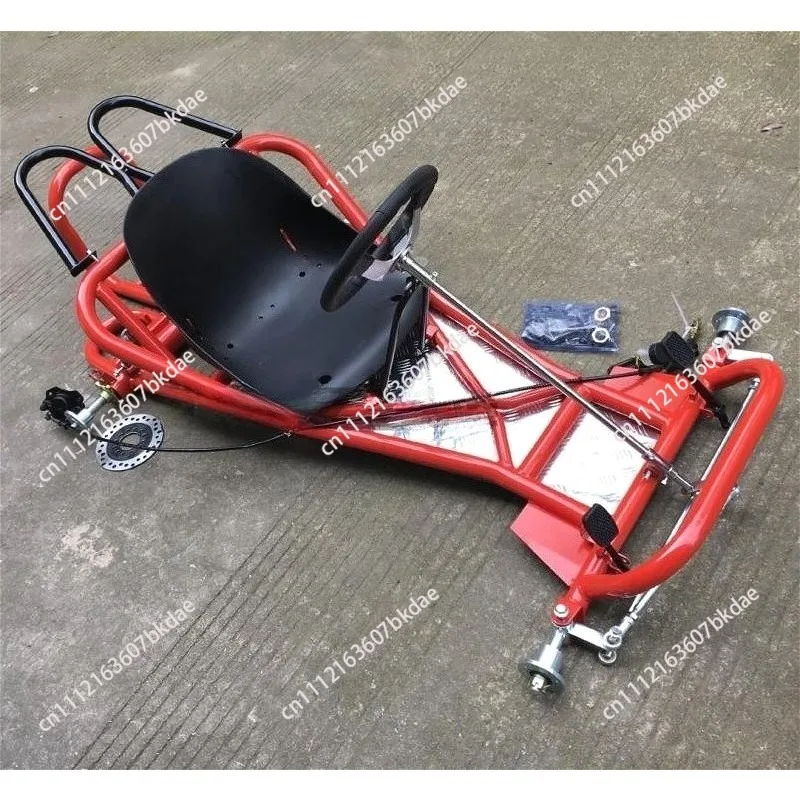 Modified Four-Wheeled Motorcycle Drift Kart Full Frame Front Steering Rear Axle 5 Inch Wide Tire