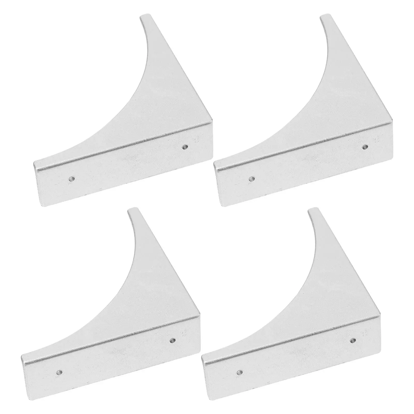 4Pcs L Shaped Corner Protector Furniture Guard Bronze Cabinet Bumpers Desk Corner Brackets Bumpers Decorative Corner Protector