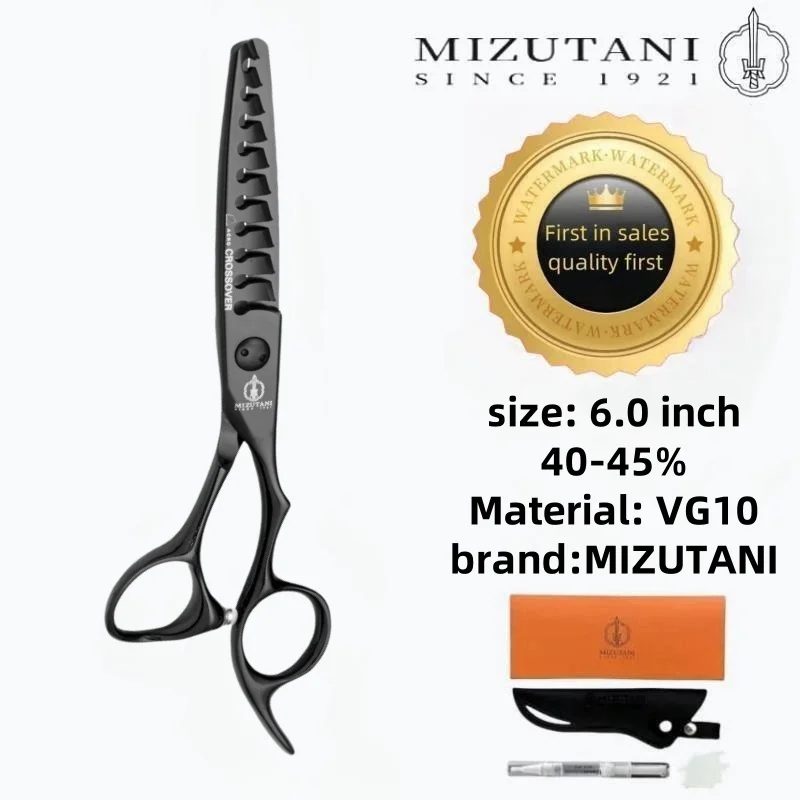 

MIZUTANI 6.0 inch haircutting scissors VG10 steels Barber shop Hair scissors Hair scissors Barber Refine Scissors