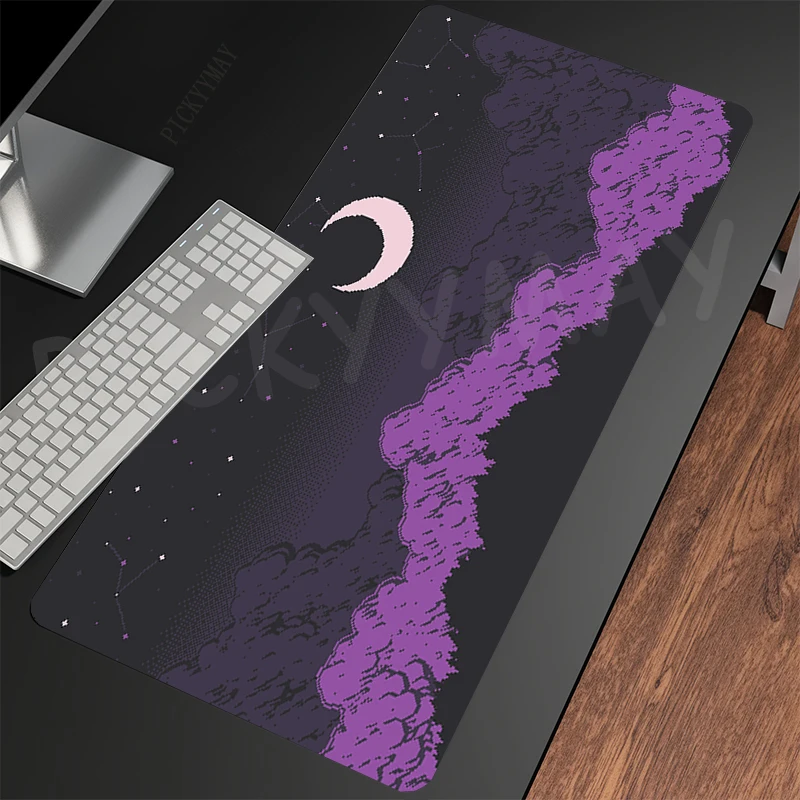 Pixel Design 80x30cm XXL Lock Edge Mousepads Large Gaming Mousepad Keyboard Mats Mouse Mat Beast Desk Pad For Gift Mouse Pads