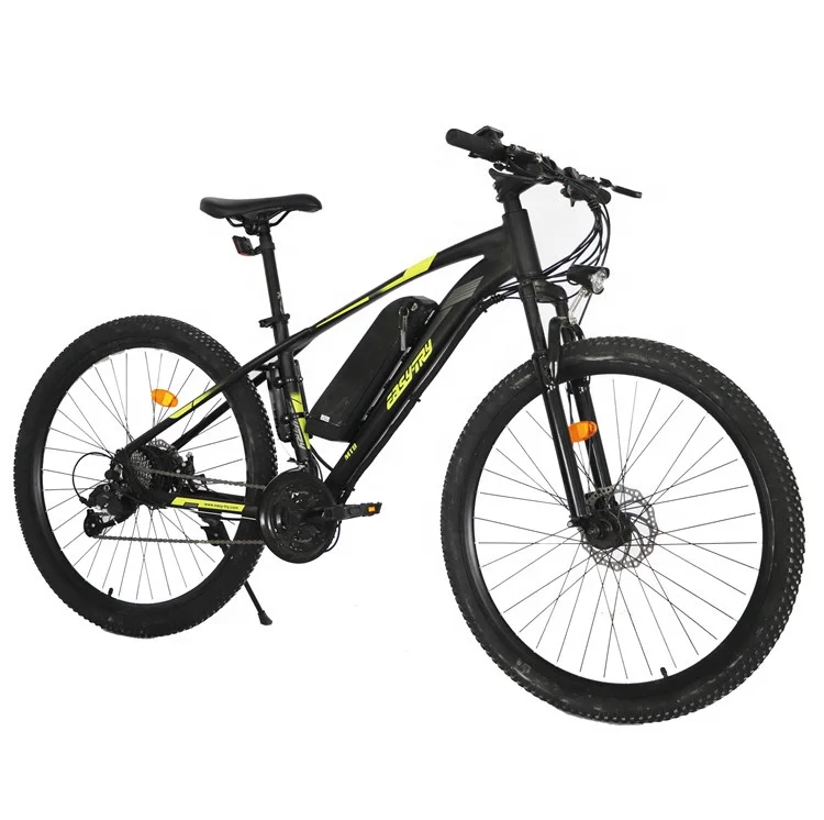 Manufacturer Plastic Pedal Steel Frame Electric Cycle 250W /350W/500W/750W Ebike 26 /27.5/19 Inch 21 Speed MTB Electric Cycle