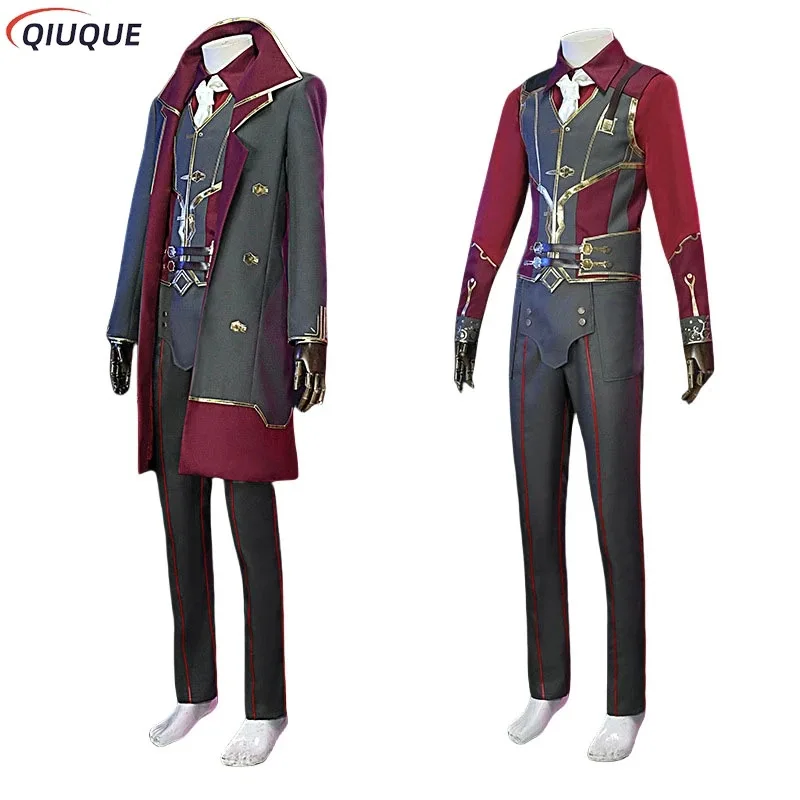 

Anime Arcane Costume Wig Game LOL Jinx Father Silco Cosplay Outfits Halloween Carnival Suit