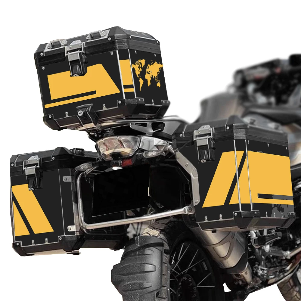 Motorcycle Panniers Decals Aluminum Box Sticker Case Luggage Tail Top Stickers Fit For R1200GS R1250GS ADV F850GS Adventure
