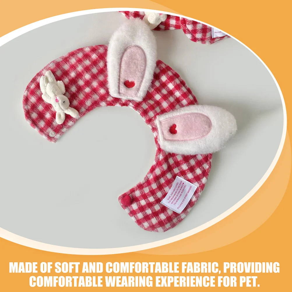 

Lovely Easter Pet Neckerchief Soft Bunny Design Cat Dog Scarf Reusable Festive Party Costume for Small Pets Comfortable Wear